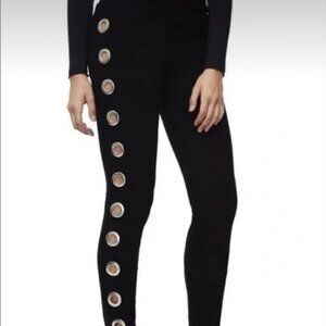 Good American Good Waist Grommet Skinny Jean Black Women's Size 12 / 31